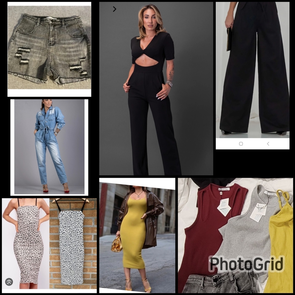 By Egreis lot medium jumpsuits, dresses, tops, pants and shorts